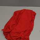 34 x 34 inch Square Fitted Open Back Tablecloth for Folding Table Washable Polyester Table Cover for Trade Show Wedding Party Picnic Outdoor Events Red