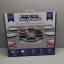 The Lazy Susan Revolution - Full Set - Dark Gray - The First Patented Lazy Susan Turntable Expandable for Rectangular & Oblong Tables - Kitchen & Dining Tables - Great Gift! Parties & Gatherings