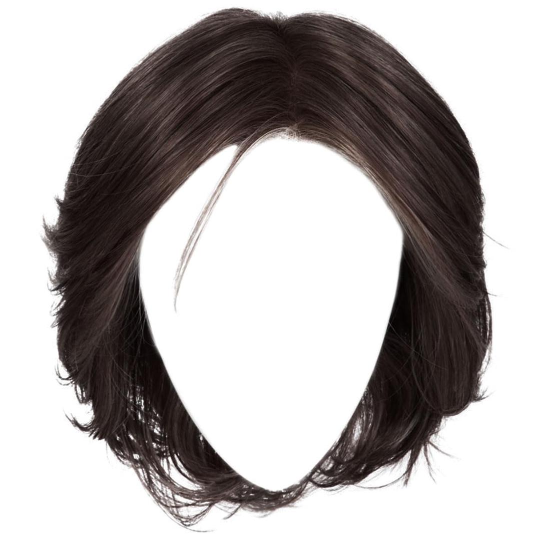 Raquel Welch Flash Forward Layered Mid-Length Textured Wig by Hairuwear, Average Cap Size, RL2/4 Off Black