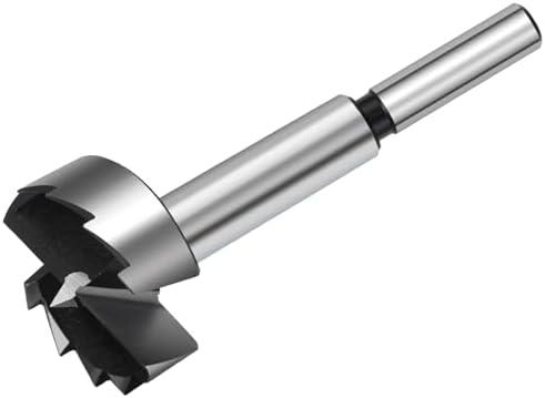 NIBBLAX 1-1/4 Inch Forstner Drill Bit for Woodworking, 1-1/4" Forstner Bit Wood Drill Bits for Holes, Hinge Cutter for Hard Wood, Plastic, Plywood Round Shank