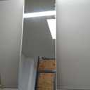 Arched Full Length Mirror, 56"x15" Standing Body Mirror for Wall, Silver