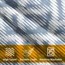 Boho Slate Blue Pillow Covers 18x18 Set of 2 Abstract Geometric Plaid Print Pattern Rustic Decorative Outdoor Farmhouse Zipper Pillowcases Decorations Throw Cushion Cover Decor for Couch Sofa Bed