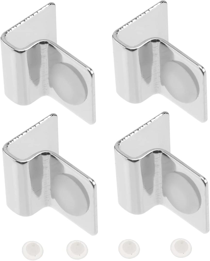 Stainless Steel Fish Tank Cover Brackets 4Pcs Aquarium Lid Clips Secure Support for 5mm Glass Aquarium Lid Fish Tank Accessories
