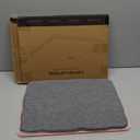 Portable Lap Laptop Desk with Pillow Cushion, Fits up to 15.6 inch Laptop, Lap Stand for Bed & Couch & Carpet, Book Tablet/Drawing Board/Computer Laptop Stand - Pink