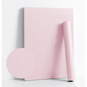 Dimoon 110''x17.7'' Pink Peel and Stick Wallpaper Contact Paper Modern Self Adhesive Wall Paper Removable Renter Friendly Textured Solid Color Shelf Cabinet Vinyl Roll (110''x17.7'',Light Pink)