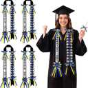 4 Pcs Graduation Money Lei Class of 2026 Double Ribbon Braided Lei Gift Graduation Cash Gifts Pull Ideas for Senior High School College Party
