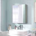 20x16 inch Bathroom Wall Cabinet, Saver Storage Cabinet, Medicine Cabinet with 1 Door and Adjustable Shelves, GreyAssembly Required