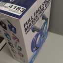 QingSong Full Face Snorkel Mask for Adults, Snorkeling Gear with Camera Mount, 180 Degree Panoramic View Snorkel Set Anti-Fog Anti-Leak (Large-X-Large, 2 Pack - Black+Black Green)