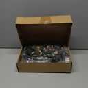 Riceshoot 90 Pcs Mini Christmas Trees with Wooden Base, 5 Sizes, 3 Colors, Artificial Sisal Silk Trees for Crafts, Table Decorations, Home, Office, Car