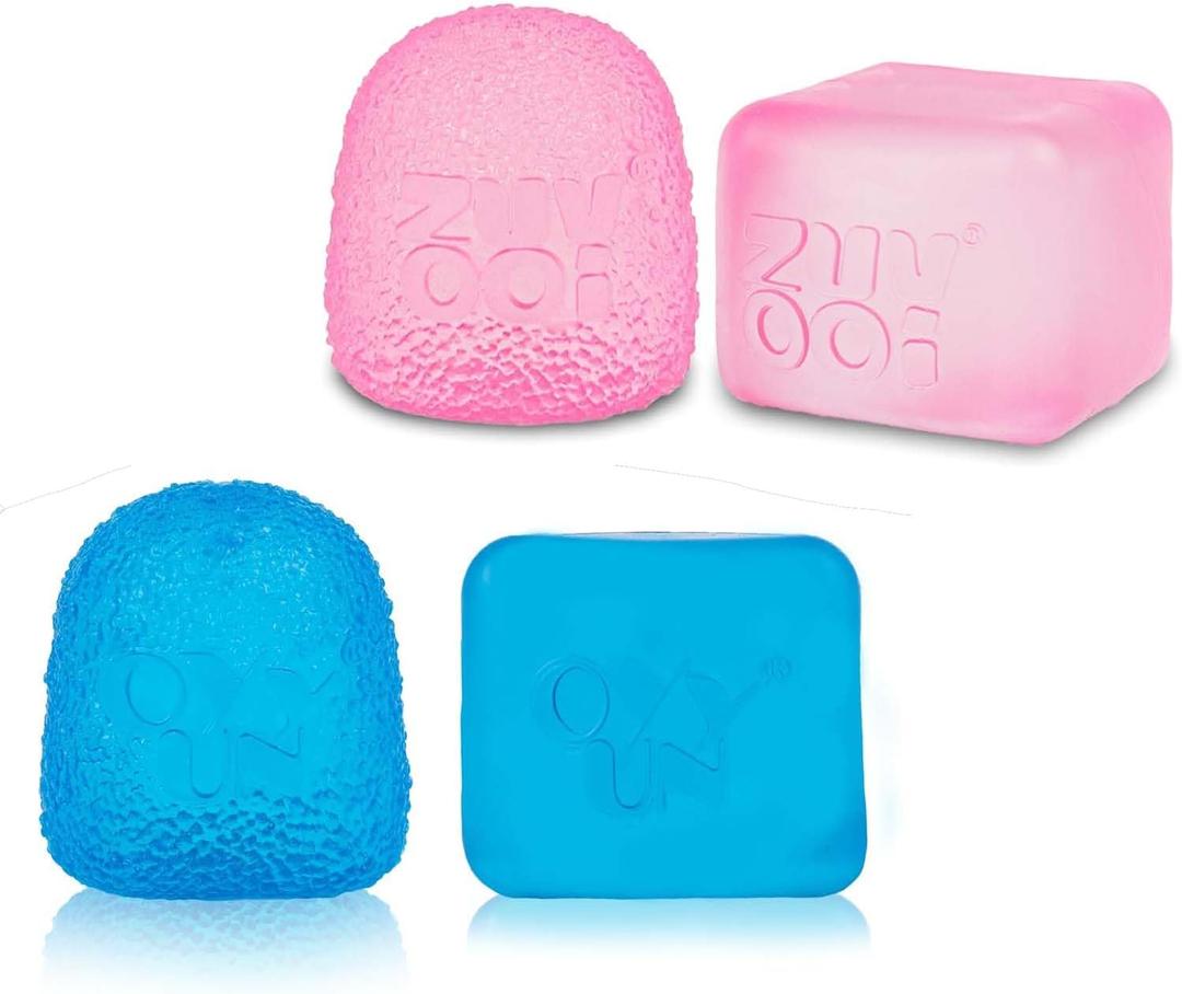 Stress Cube Squishy Balls - Collectible Fudge Candy- Soft Sensory Fidget Toy - (Set of 2) - Slow Rising Stress Balls Stretchy Fidget Fudge Cube for Anxiety Stress ReliefRandom Color