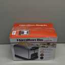 Hamilton Beach Retro Toaster with Wide Slots, Sure-Toast Technology, Bagel & Defrost Settings, Auto Boost to Lift Smaller Breads, 2 Slice, Polished Stainless Steel (22782)