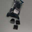 CHWM Square Chair Leg Protectors for Hardwood, 16Pcs Silicone Chair Legs Caps to Prevent Floor from Scratches and Reduce Noise, Easy to Move,(1.5 Inch Black) 