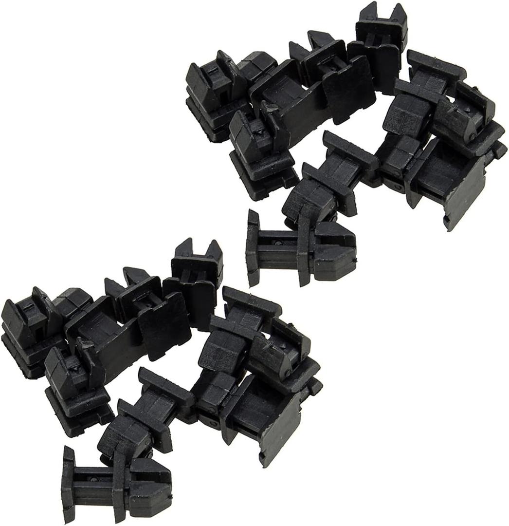 jfqm A1249900792 50Pcs Car Auto Body Panel Clip Push Rivet Retainer Fit for Mercedes Benz W124 W140 W202 R129 Black Plastic