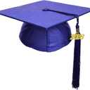 Newrara Unisex Shiny Kindergarten Graduation Gown Cap with Tassel (Purple)