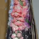 Solar Garden Lights, Solar Delphinium Flowers Lights 4 Pack 80 LEDs, Waterproof Outdoor Light Two Lighting Modes for Outside Wedding Party Garden Yard Patio Lawn Decor (Multicolor)