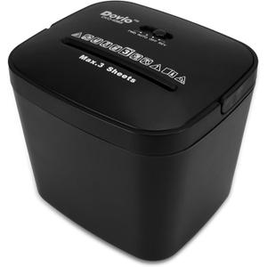 OVO-408S Mini Home Office Cross Cut Shredder, 3-Sheet Folded, 4L Bin | 428mm cross cut, jam reverse, 2m/min speed, <65dB quiet, 4min/60min cycle, shreds receipts, envelopes, home office privacy
