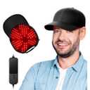 Red Light Therapy Cap for Hair Growth, Infrared Red Light Therapy Hat for Men & Women Thinning Hair Regrowth with 660nm 850nm 940nm Wavelengths, Includes Timer & Controller
