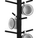 Checkerboard Tree Coffee Mug Holder 8 Hooks Black and White Mug Holder for Countertop Tree Display Wood Coffee Cup rackfor Christmas Kitchen Accessories