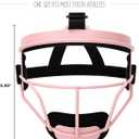 Dinictis Softball Face Mask, Lightweight, Comfortable, with Wide Field Vision, Durable and Safe Face Guards, Premium Protective Softball Fielder's Mask, Size: Youth(M)