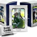 100 Assorted Football Cards Football Trading Card Packs Variety from 1970s to Present + 2 Memorabilia Cards (Jersey or Autograph Football Cards) Sports Trading Cards from Trusted Brands, 2.75 x 2.5 x 0.1 inches
