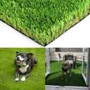Realistic Artificial Grass Turf -Indoor Outdoor Garden Lawn Landscape Synthetic Grass Mat - Thick Fake Grass Rug 5FT x 8FT(40 Square FT)
