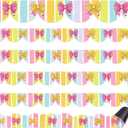 Eaasty 24 Pcs Scalloped Bow & Pencil Magnetic Bulletin Board Borders | Cute Classroom Border Trim Strips for Whiteboard Chalkboard Decor Teacher Supplies School Decorations, 1.2 × 11.8 inches