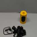 Portable Air Pump for Inflatables, 4000mAh Ultra Fast Air Mattress Pump with Advanced Heat Dissipation, 3 Nozzles Electric Air Pump Inflate Deflate for Sleeping Pads, Pool Floats (Yellow)