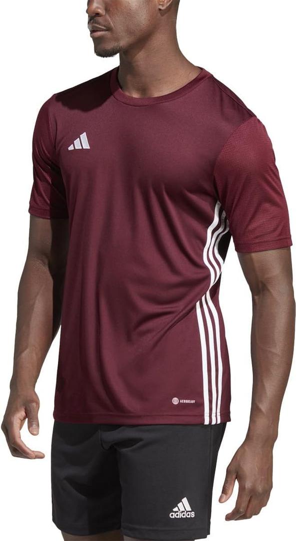 Adidas Men's Tabela 23 Jersey (Large Tall 3", Team Maroon/White)