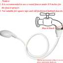 Sink Spray Rubber Hose Portable Shampoo Sprayer (1M hose)