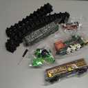 Train Set Electric Train Toys for Kids, Christmas Train Set with Smokes, Light & Sound for Under Christmas Tree, Toddler Model Trains for 3 4 5 6 7 8+ Years Old Kids Boys Birthday Gifts (Large)