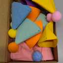 12pcs Mini Party Hats for Stuffed Animals, Birthday Party Cone Hats Dolls Dog Cat Rabbit Puppies Assorted Animal Birthday Decorations