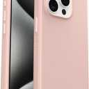 OtterBox iPhone 15 Pro Max (ONLY) Symmetry Series+ Case - Pink, Snaps to MagSafe, Ultra-Sleek, Raised Edges Protect Camera & Screen - Non-Retail Packaging (Ballet Shoes)