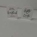 KOSKIMER 2 Pcs White Acrylic Wedding Signs for Ceremony and Reception, 5x7 Inch Wedding Gift Table Sign, Acrylic Guest Book Sign, Cards and Gifts Sign for Wedding, Wedding Reception Signs with Holder (Set of 2)