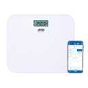A&D Medical Digital Body Weight Scale, UC-356BLE Bluetooth Bathroom Weight Machine, UltraWide Platform and Large Display, Syncs with A&D App,550lb (249kg), Batteries Included, FSA/HSA Eligible, White