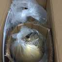 Ziqqeelam 24.8" Gold Tall Table Lamp, Contemporary Table Lamps Single for Living Room, Vase Modern Buffet Table Lamp Single for Bedroom, Nightstand, Bedside, End Table, Entry Way