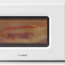 COMFEE CMO-C20M1WH Retro Microwave with 11 power levels, Fast Multi-stage Cooking, Turntable Reset Function Kitchen Timer, Speedy Cooking Weight/Time Defrost, Memory function, Children Lock, 700W (Modern White)