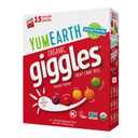 YumEarth Organic Giggles Chewy Candy Allergy Friendly, No Artificial Dyes, Non GMO, Gluten Free, Fruit Flavored, Vegan Candy Snacks with No Artificial Flavors, 0.5 oz (Box of 15), Best By: 12/19/26