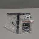 GTEWERK Silicone Shower Squeegee for Glass Doors & Mirrors with Stainless Steel Core, Streak-Free & No-Squeak Window Cleaning, 3-in-1 No-Drill Mount (Hook/Suction/Adhesive), Black, 9''