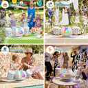 Bubble Machine, Rechargeable Dual-Nozzle Bubble Machine with Remote Control, 30000+ Bubbles Per Minute, RGB Lights, Bubble Machine for Kids, Weddings, Birthday Parties, Outdoor Activities