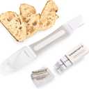 Breadsmart Bread Lame - Bread Scoring Tool - Set of 10 Stainless Steel Blades - Bakers Dough Scorer - Best Sourdough Bread Baking Supplies (Gray)