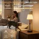 IP65 Waterproof Shower Lamp for Bathroom, Cordless Lamp Rechargeable Battery Operated, 3-Colors Dimmable Wireless Touch Lamp for Bathtub, Shower Light, Bath Light and Relaxing Routines, 1 Pack