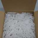 Coideal Christmas Light Clips Outdoor - 200 Pcs White Plastic Gutter Hooks Xmas Light Hangers