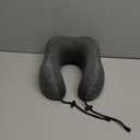 Neck Pillow Sleeping Travel Memory Foam Travel Pillow Cationic Fabric Travel Neck Pillow Airplane Pillow Washable(Dark Gray)