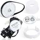 W10913953 49tyz-e120a1 Washer Shift Actuator with W10721967 Pulley Clutch and W10006384 Drive Belt Kit by MKZTM - Compatible with Whirlpool Kenmore Maytag Amana Washing Machines