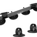 ROCKBROS Suction Cup Bike Rack for Car Roof Top Sucker Bike Rack Quick Release Aluminium Alloy Bike Carrier with Sucker for 2 Bikes, Blac