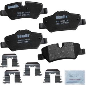 Bendix Priority1 CFC1800 Ceramic Rear Brake Pads for Mini Cooper 2024-2014