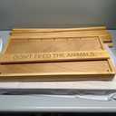 FUIN 58.46" Stuffed Animal Zoo Storage Cage, Large Wooden Stuffed Animal Jail Organizer for Plushies and Squishmallow, Durable Corner Stuffed Animal Tower Holder Display, Natural