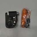 YOHOOLYO Alarm Disc Lock Motorcycle Disc Brake Lock Anti-Theft Waterproof 110 dB 7mm Pin 5ft Reminder Cable for Motorcycles Bike Scooter Carry Pouch (Black)