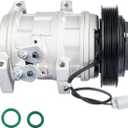 AC Compressor with Clutch Air Conditioning Compressor Compatible with 2005-2007 Honda Odyssey, 2005-2008 Pilot, 2006-2008 Ridgeline, 2003-2006 Acura MDX 3.5L, 2004-2008 Acura TL