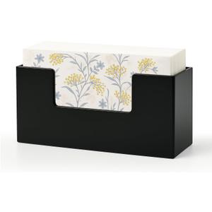 Acrylic Guest Towel Holder for Bathroom Napkin Holder Black Paper Hand Towels Stand Decorative Vertical Tissue Napkin Holders for Table kitchen Disposable Face Towel Tray Modern Napkins Dispenser